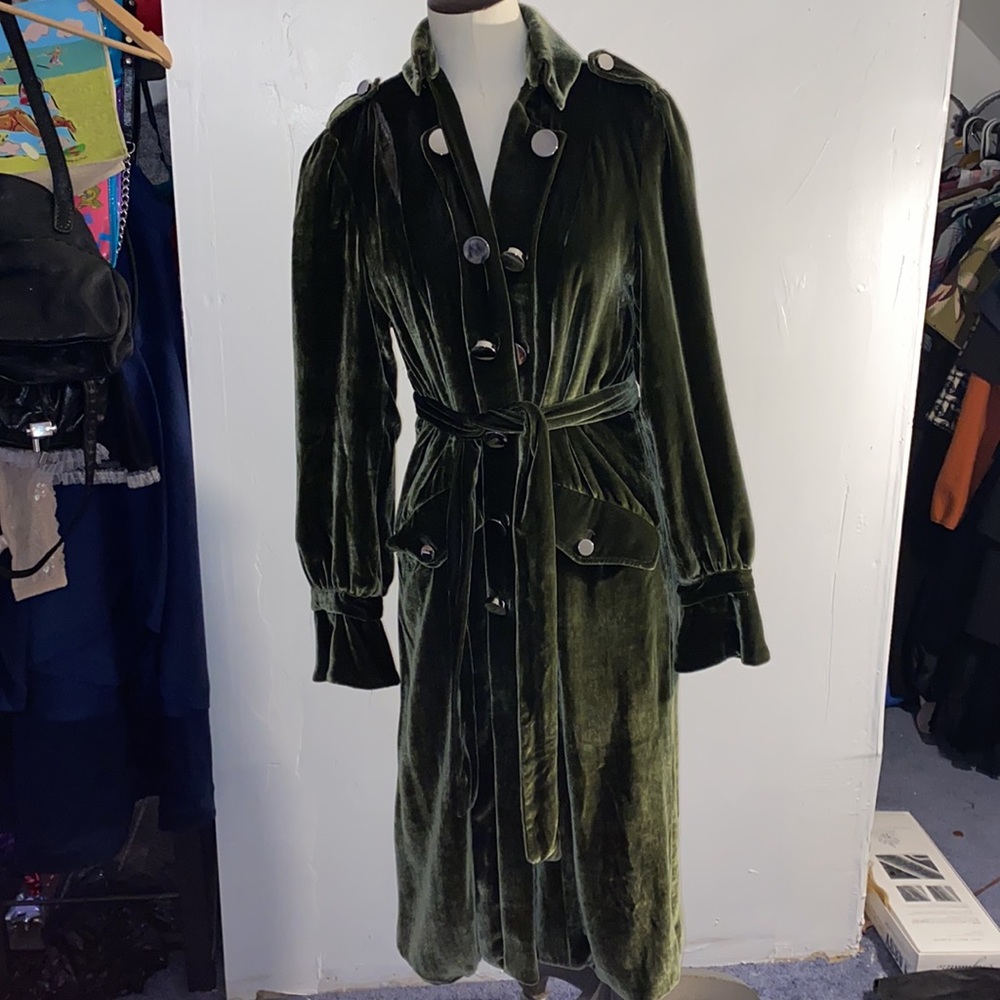Yona new york trench coat velvet - Picture 7 of 15